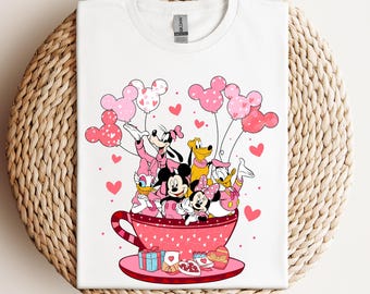 Mickey And Friends Shirt, Disney Cup Sweatshirt, Disney Characters Hoodie, Disney Family Trip, Disney Couple Shirt, Mothers Day Shirt
