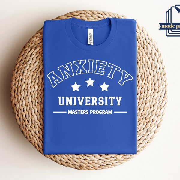 Anxiety University Honors Program Shirt, University Tee, Mental Health Shirt, Anxiety Shirt, Introvert T-shirt, Depression Shirt