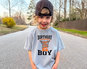 Personalized Basketball Birthday Boy Shirt, Birthday Shirt For Kids, Custom Birthday Sweatshirt, Basketball Number Hoodie, Sport T-shirt