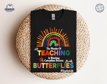 Teachers Butterfly Shirt, Teacher Appreciation Gift For Teacher, Summer Sweatshirt, New Teacher Tee