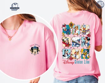 Mickey And Minnie Cruise Line Tshirt, Disney Character Trip Shirt, Disneyworld Sweatshirt, Vacation Gift