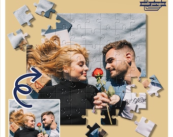 Custom Photo Jigsaw Puzzle, Personalized Family Picture  Puzzle, Anniversary Gift, Wedding Anniversary Gift, Photo Gifts, Couple Gift