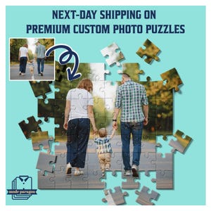 Custom Puzzle Family From Photo, Anniversary Gift, Gift for Mom, Memorabilia Gift,Jigsaw Puzzles,Picture Gift,Personalized Photo Wood Puzzle