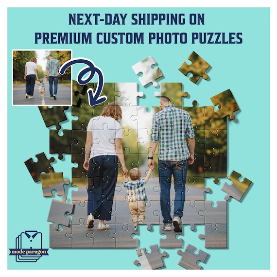 Custom Puzzle Family From Photo, Anniversary Gift, Gift for Mom, Memorabilia Gift, Jigsaw Puzzles, Picture Gift, Personalized Photo Puzzle