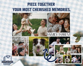 Custom Photo Puzzle, Jigsaw Puzzle Unique Gift For Family Anniversary, Personalized Gift For Puzzle Lover, Birthday 1000 Piece Puzzle