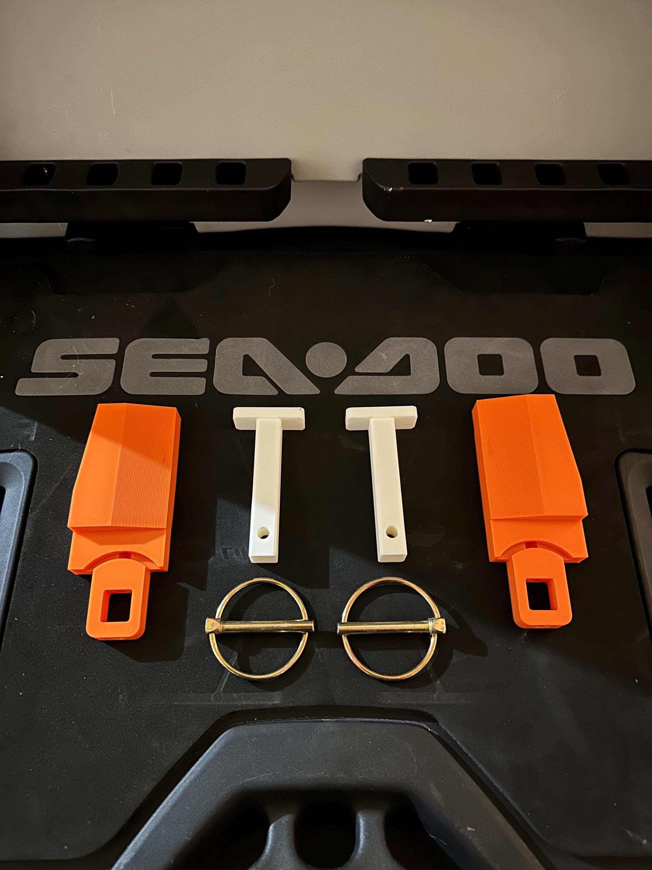 Sea-Doo Fish Pro cooler locking blocks