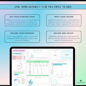 Small Business Bookkeeping Google Sheets | Income & Expense Tracker Spreadsheet | Bookkeeping Template afbeelding 5
