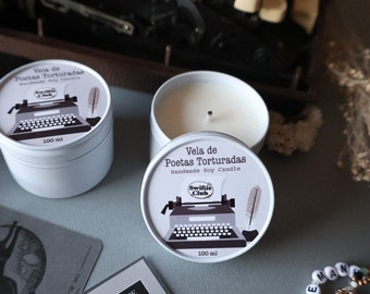 Vela de Poetas Torturadas - Handmade Soy Candle Fanmade