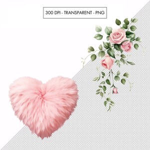 Watercolor Pink Valentine's Day Clipart Bundle (36 PNG Files) - Etsy