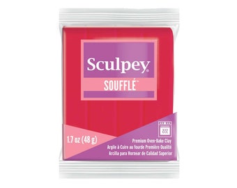 Sculpey Souffle Raspberry 48gm Bar