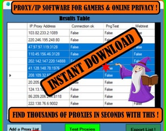 Gamer-Software, IP-Finder-Tool, Gaming-IPs finden, Verwendung mitVPN-Software, digitaler Download-Software, Proxy-Tool, sofortiger Download,Gaming