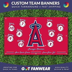 Custom Los Angeles Angels Little League Baseball Team Banner – Choose your size