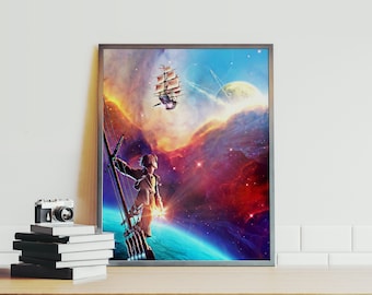 Póster del Planeta del Tesoro, impresión fotográfica gráfica, arte decorativo para el hogar