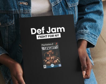 21 digital posters from the Def Jam Fight for NY video game. Video game, downloadable, A4 print, Digital download print