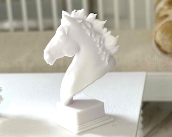 Dollhouse Miniature, 1:12 Scale, Large Horse Bust