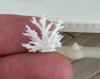Dollhouse Miniature Coral Decor Ornament Custom Sizes Available