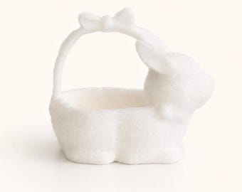 Dollhouse Miniature Easter Bunny Basket, 1:12 Scale Dollhouse Accessory