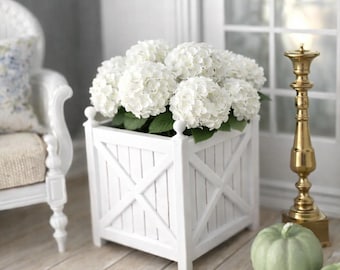 Dollhouse Miniature Hamptons Planter Box, 3D Printed, 1:12 or 1,24 Scale