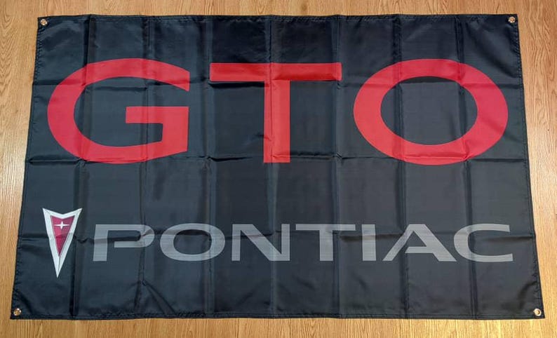 Gto Letters Pontiac Vintage Classic Car Poster for Automotive Enthusiasts, Retro ...