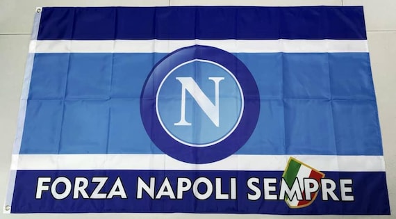 ナポリ旗、ナポリ市旗、イタリア国旗、スポーツファンへのギフト、室内