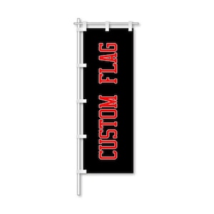Custom Nobori Flag, Personalized Vertical Banner, Outdoor Decoration, Japanese Nobori, Event Decoration, Custom Design