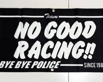 No Good Racing Banner, Flag, JDM Car Sticker Decal Set, Tuner Decal Pack, Vehicle Sticker Collection, Racing Decals, Car Enthusiast Gift