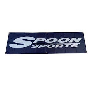 Honda Spoon Sports Windshield civic type r banner flag sign man cave garage decor integra