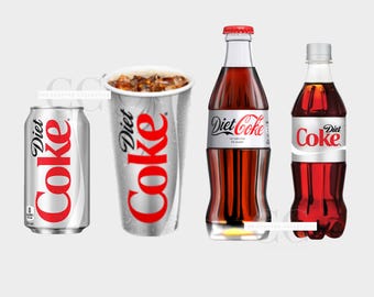 Diet Coke Drink Trendy PNG  Design Digital Download, Positive Quote Cute Aesthetic, Sublimation, Commercial Use