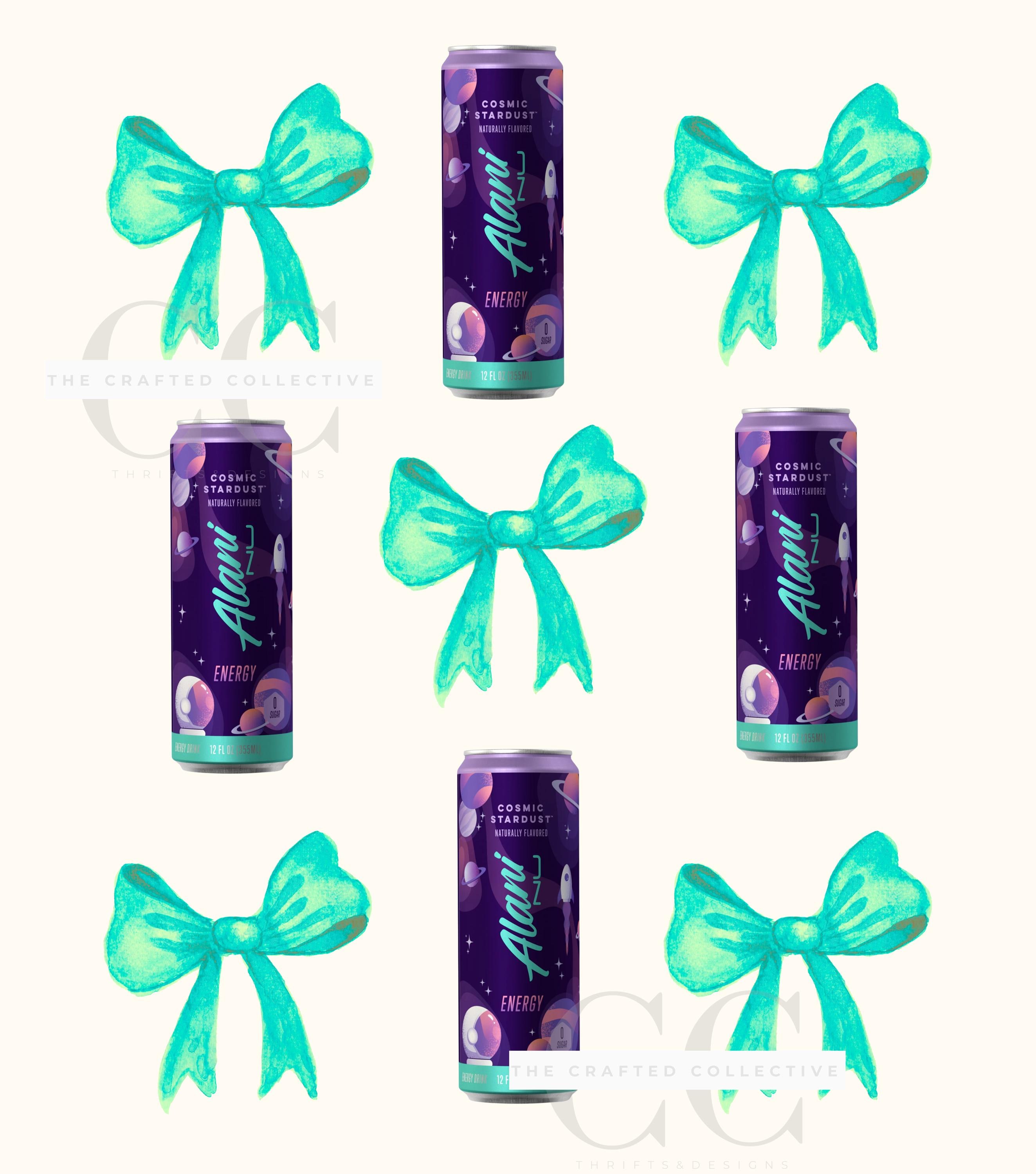 Alani Cosmic Stardust,  Bow Trendy PNG Preppy Design Digital Download, Positive Quote Cute Aesthetic, Sublimation, Commercial Use