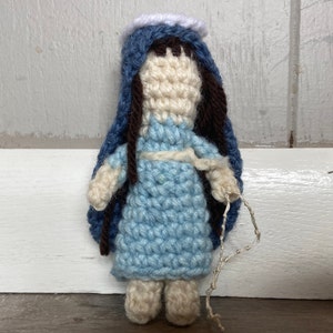 Blessed Virgin Mary crocheted Catholic doll
