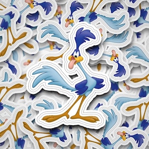 Stickers - Laminated - Coyote - Roadrunner  -  Classic Cartoon