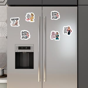 Magnets -Retro (5 Designs Available) - Sarcastic - Funny - Humor