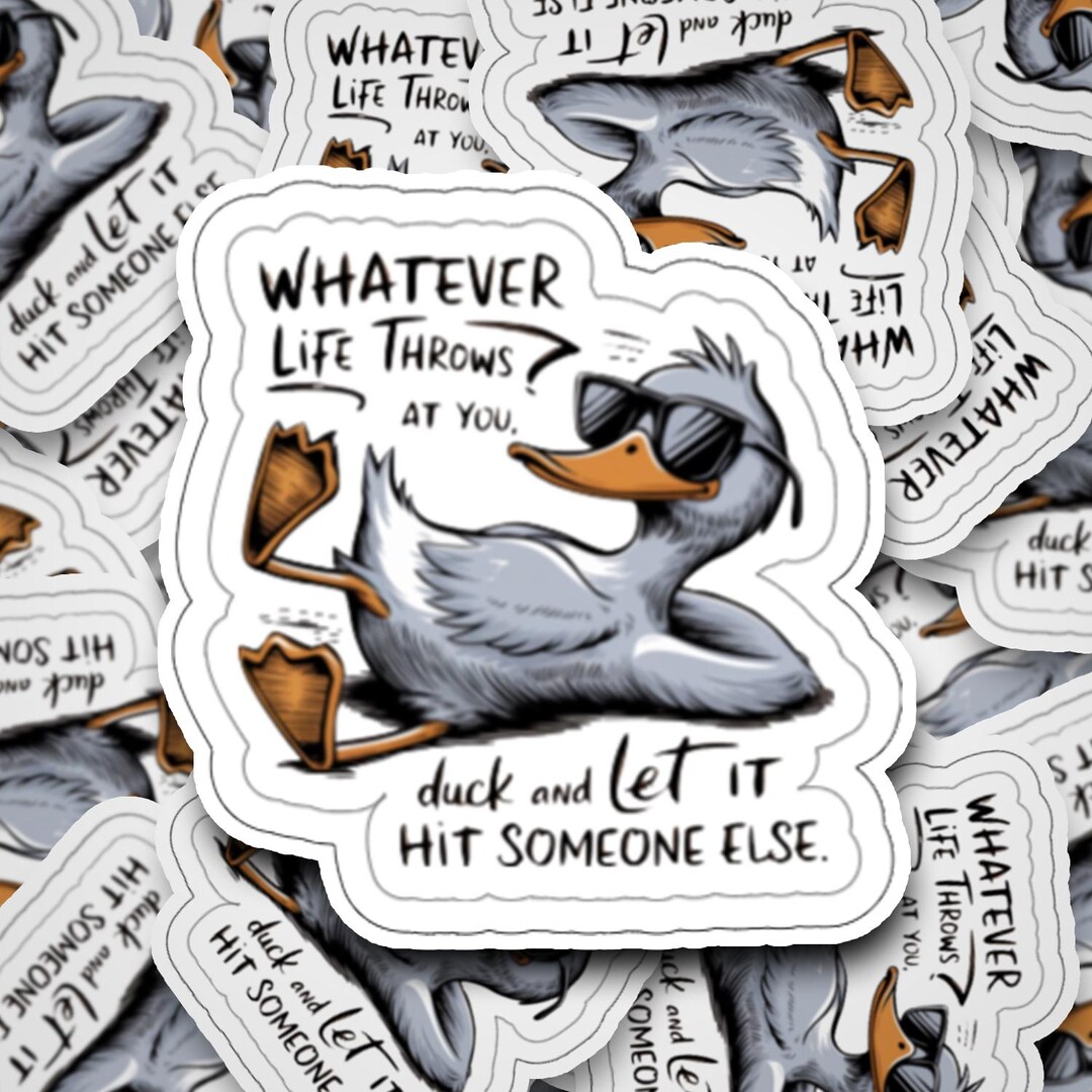 Stickers - Laminated - (2 Designs) Ducks - Animals - Cute - Duck ...