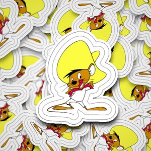 Stickers - Laminated - Speedy Gonzalez -  Classic Cartoon - Mouse
