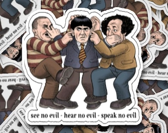Stickers - Laminated - See No Evil - Heart No Evil - Speak No Evil - Classics