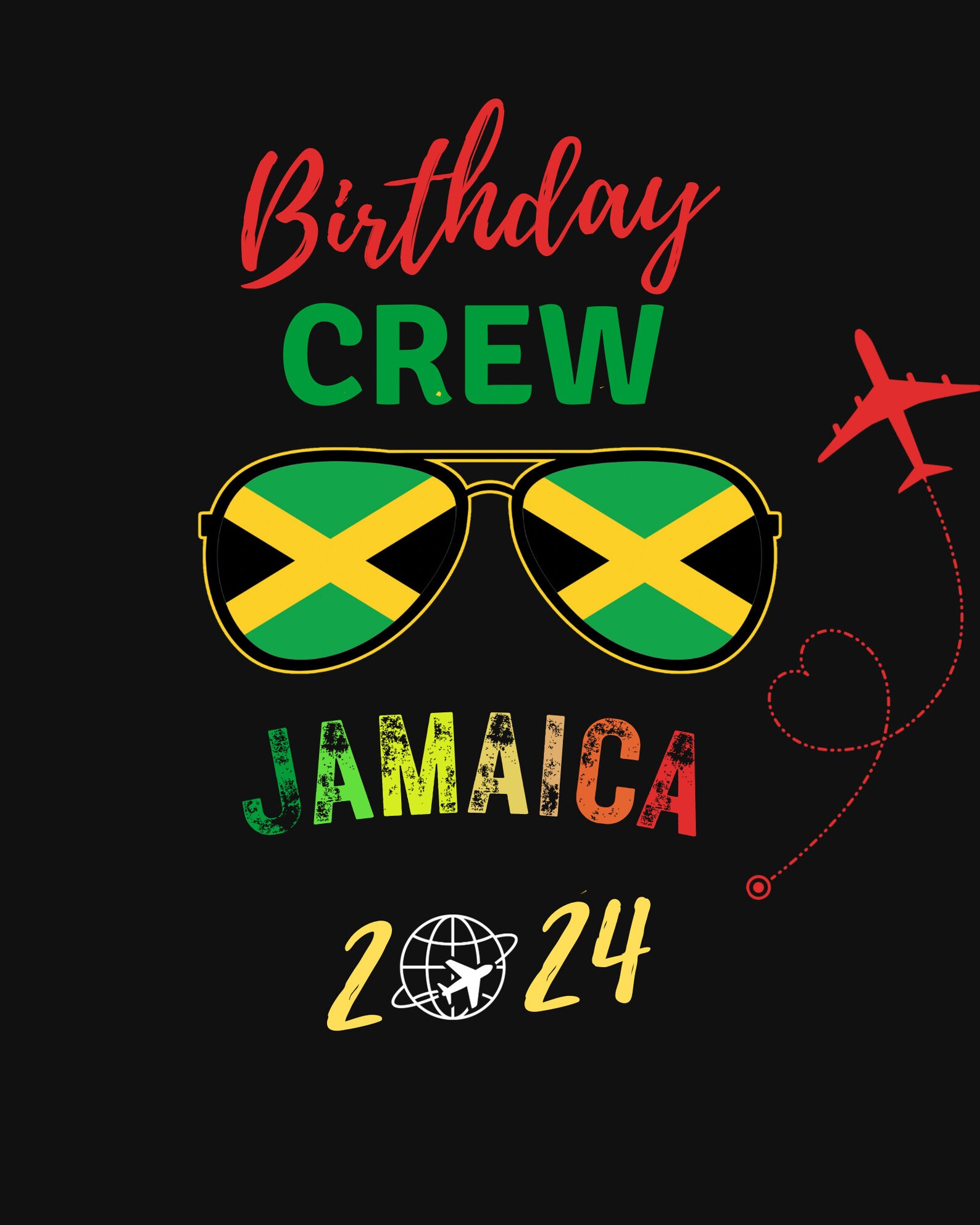 Birthday Crew Glasses Jamaica 2024 Etsy