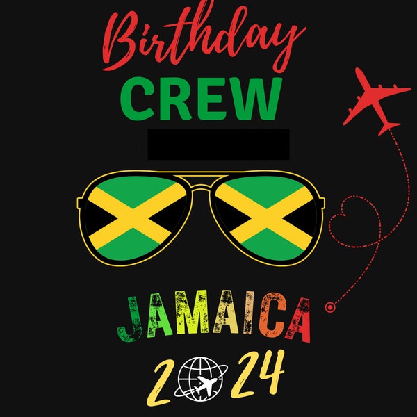 Birthday Crew Glasses Jamaica 2024