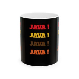 Taza de cerámica JAVA, 11 oz