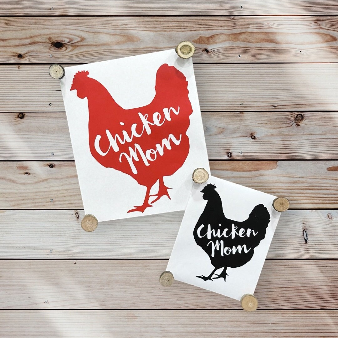 Chicken Mom Vinyl Decal - Chicken Lover Gift - Etsy