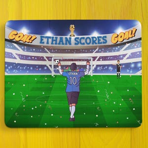 Kids Soccer Stadium Puzzle with Personalized Name - 30 Piece Jigsaw, Winning Goal Celebration - Perfect Gift for Future Soccer Player