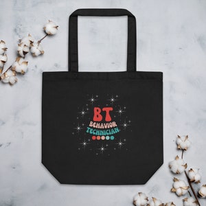 Borsa tote per tecnici comportamentali - Borsa tote BT carina Borsa scintillante con personalizzazione opzionale Regalo perfetto per tecnici comportamentali