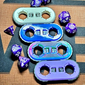 Rotating Dual Life Counter | SATISFYING & TACTILE | 99 Points | Dungeons and Dragons | Magic the Gathering | TCG