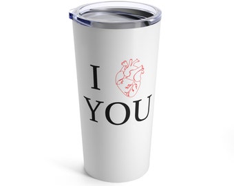 Ich liebe Dich / I heart you anatomisches Herz Becher