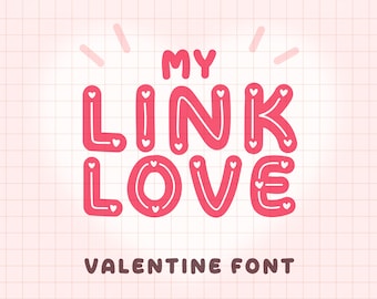 Valentine Handwriting font, Valentine Handwritten font Cute font Heart handwriting font Heart font Valentine Cricut Font Valentines Day font