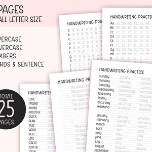 Cute Handwriting Practice Sheet, Neat Handwriting Workbook, Cute Hand ...