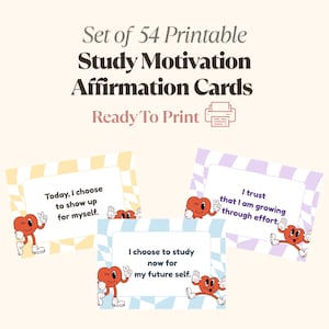 Cartões de Afirmação de Motivação para Estudar – 54 Citações para Imprimir para Foco, Gestão de Tempo, Autoconfiança e Superação da Procrastinação