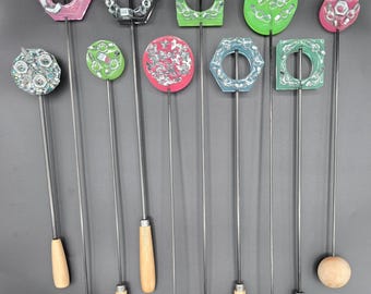BDSM Unique  Lollipops with Wingnuts, Bolts, and Tacks Evil Sticks Kink Handmade Dungeon Toy
