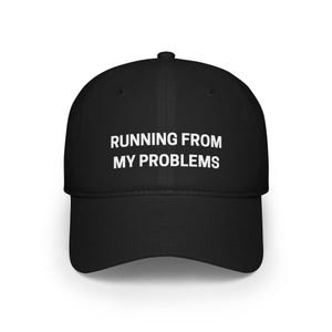 Running from my problems baseball hat, Running hat, Best Running hat, gift for runners