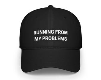 Gorra de béisbol para huir de mis problemas, gorra para correr, la mejor gorra para correr, regalo para corredores