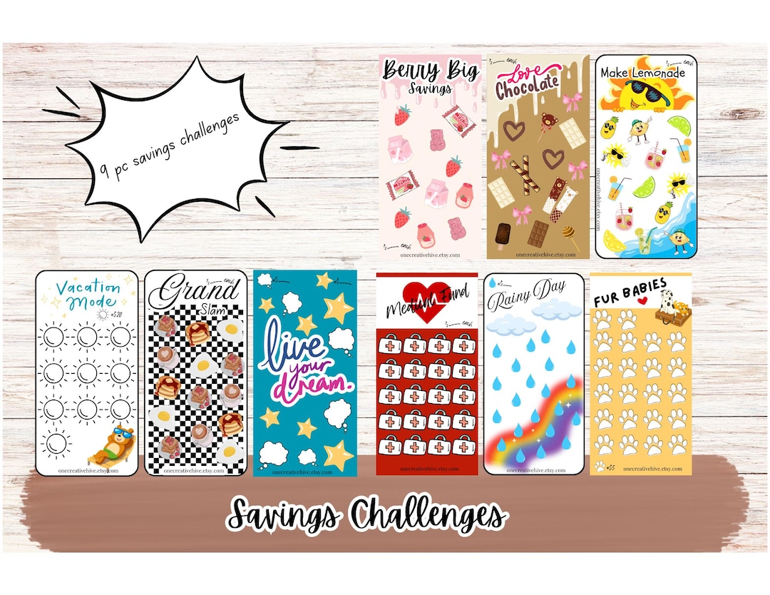 Mini Savings Challenges Printable - Etsy